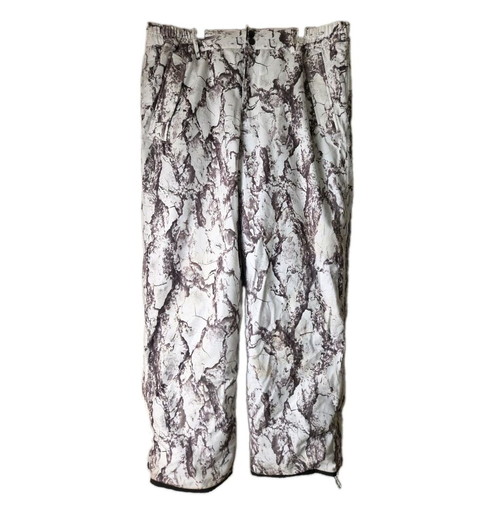 Mens XL Natural Gear Snow Camo Insulated Hunting Pants Quilted Lining White Warm